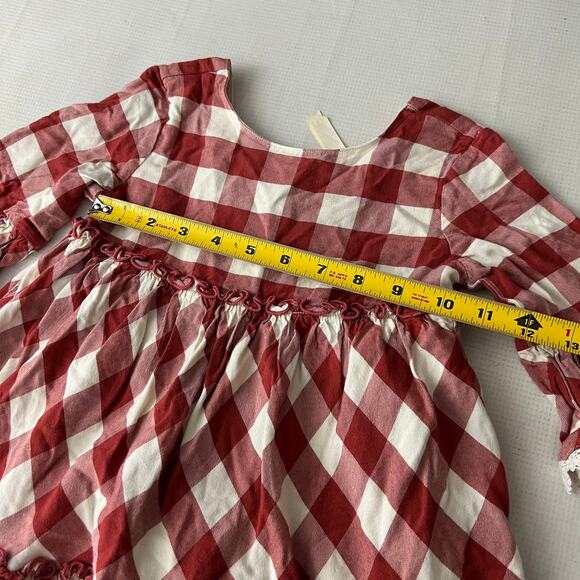 Matilda Jane Just Imagine Kassidy Girls Plaid Twill Ruffle Dress Girls Size 4 - Picture 4 of 7